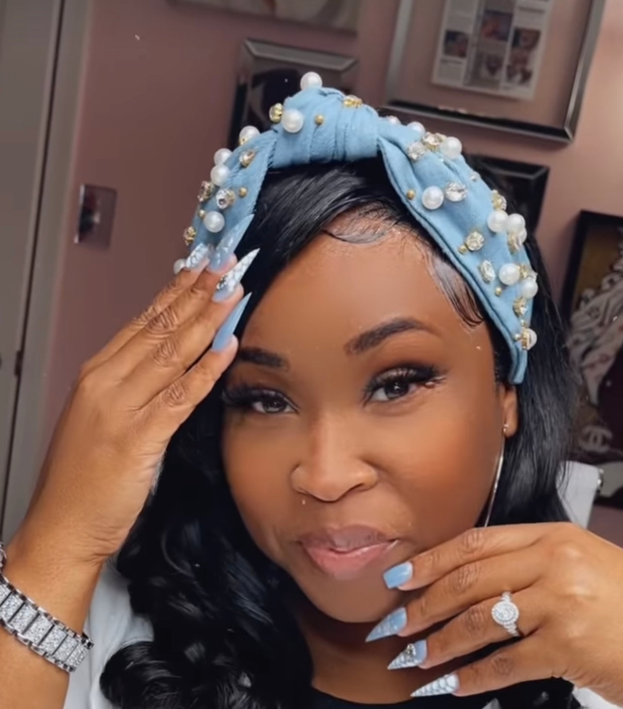 Diamonds & Pearls Headband