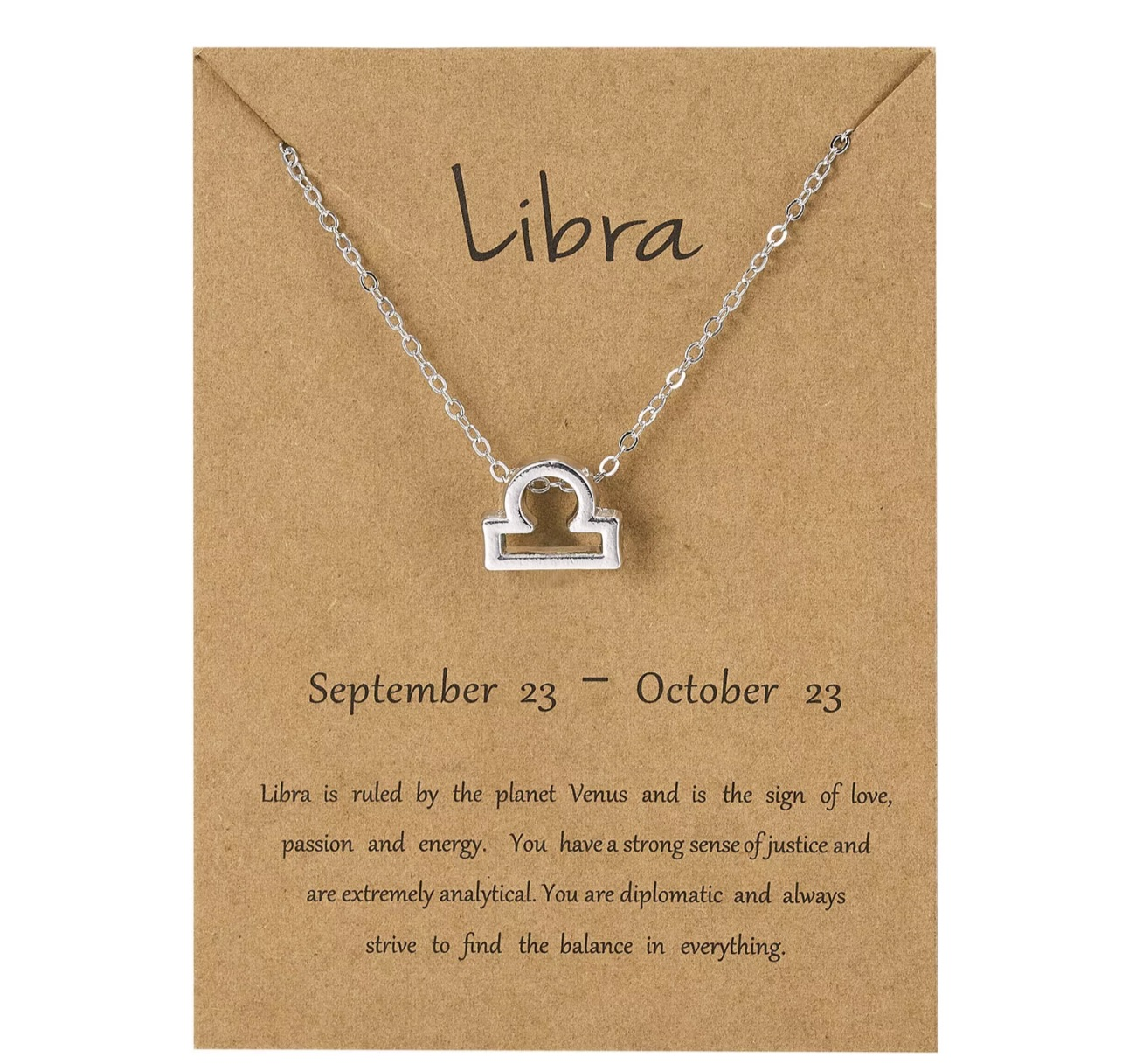 Silver Zodiac Charm Necklace