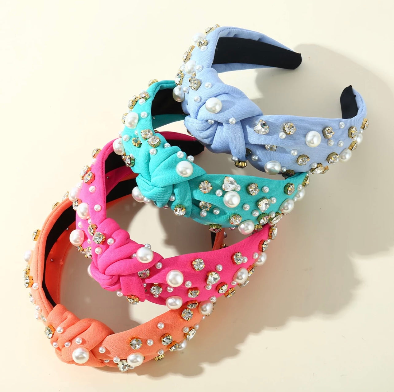 Pastel Diamonds & Pearls Headband