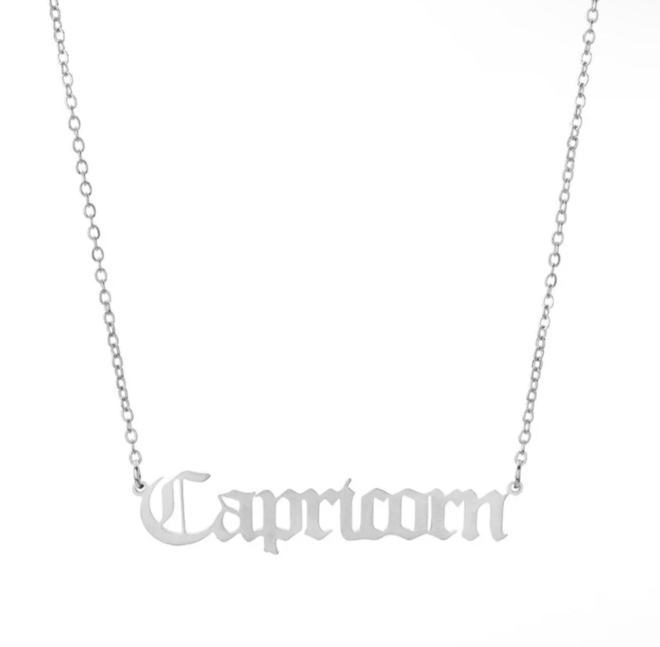 Old English Zodiac Necklace