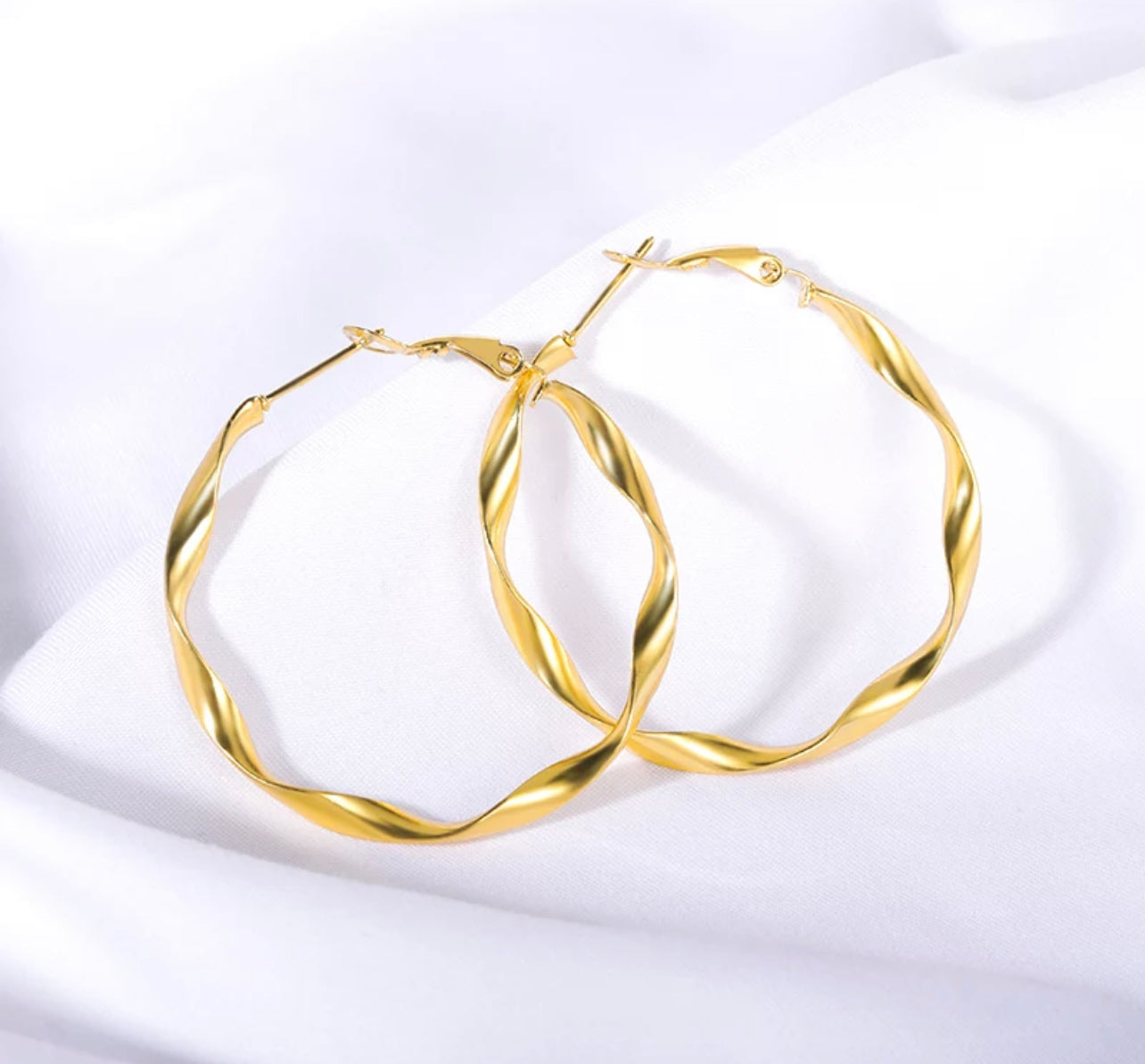 Swirl Hoop Earrings