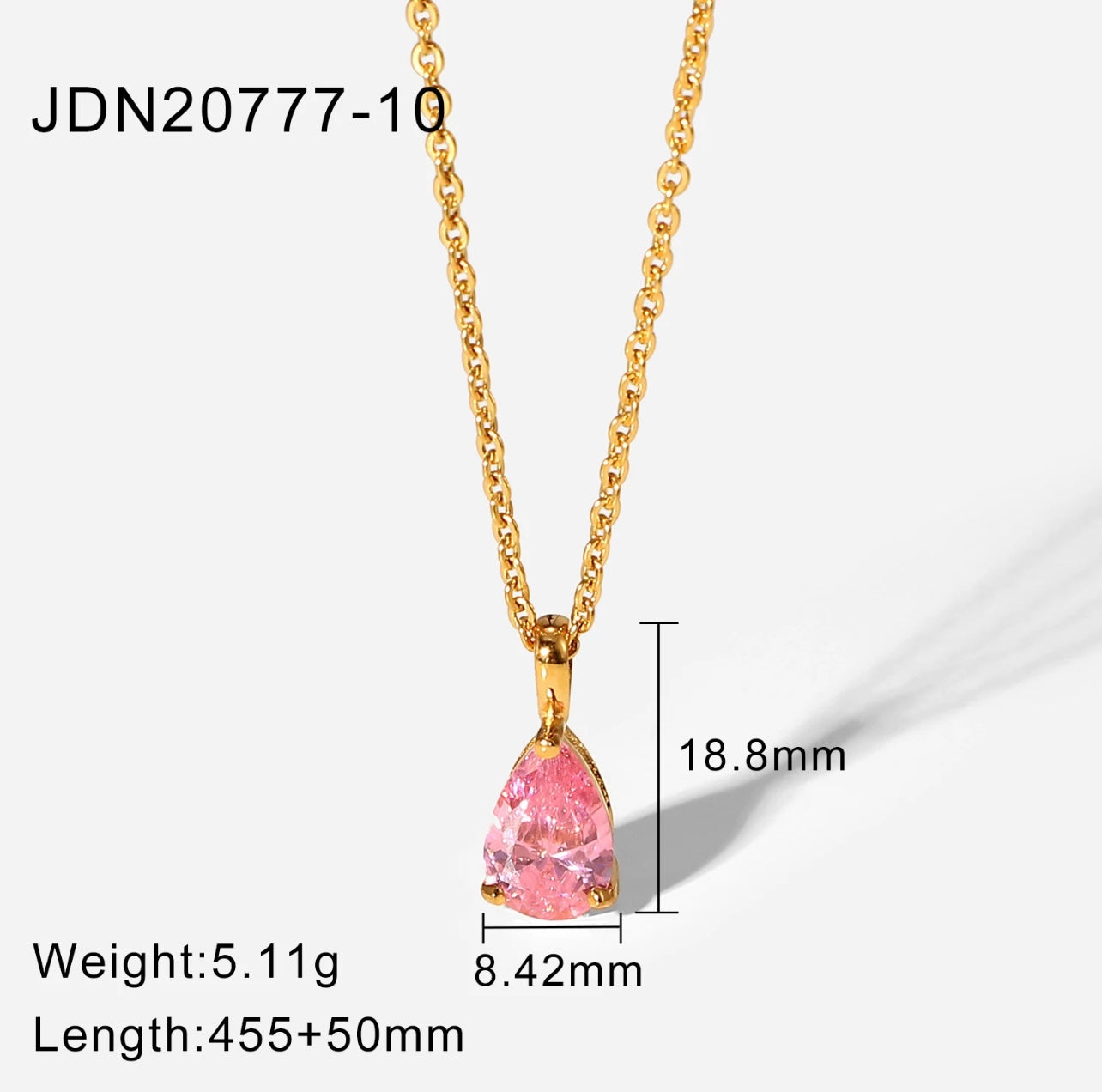 Tear Drop Crystal Necklace