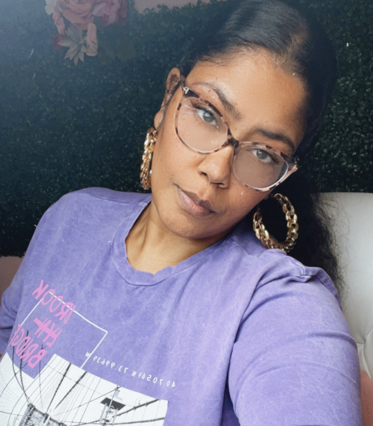 Cuban Link Hoop Earrings