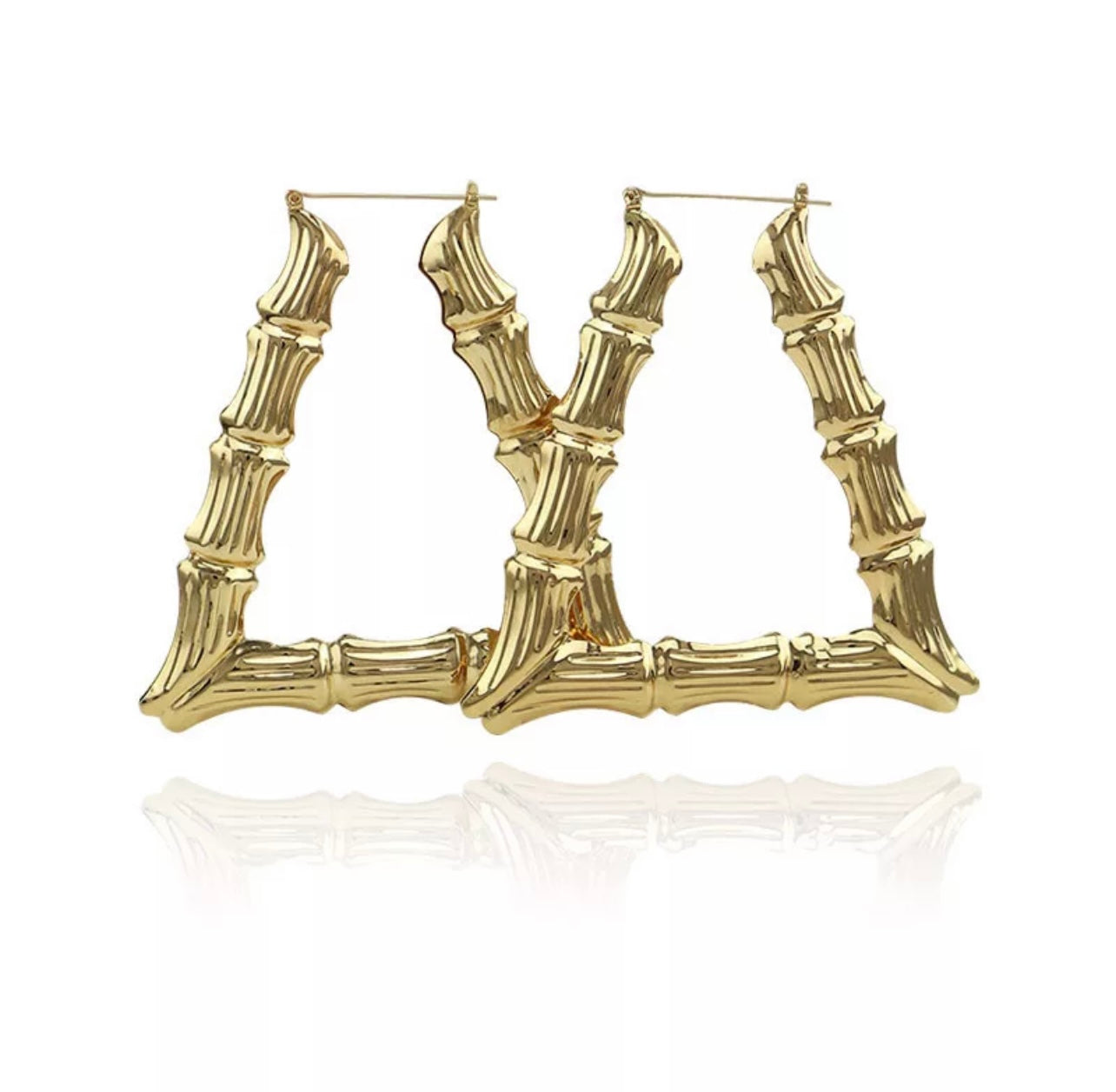 Triangle Bamboo Earrings