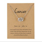 Silver Zodiac Charm Necklace