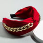 Silky Wrap Headband with Chain