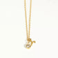 Zodiac Charm Necklace with Birthstone