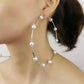Clutching My Pearls Hoops