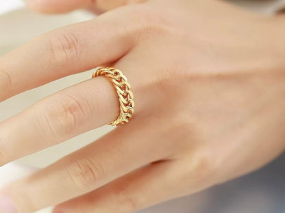 Cuban Link Eternity Ring