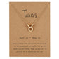 Gold Zodiac Charm Necklace