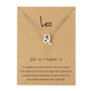 Silver Zodiac Charm Necklace