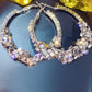 Wrapped in Diamonds Hoops