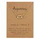 Gold Zodiac Charm Necklace