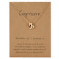 Gold Zodiac Charm Necklace