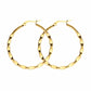 Pinched Hoop Earrings