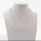 Large Initial Necklace Gold