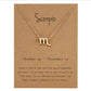 Gold Zodiac Charm Necklace
