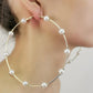 Clutching My Pearls Hoops