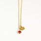 Zodiac Charm Necklace with Birthstone