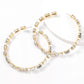 Jewel Tone Bling Hoop Earrings