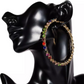 Multi Color Bling Hoop Earrings