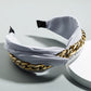 Silky Wrap Headband with Chain