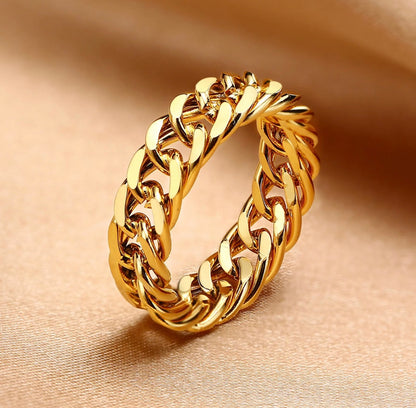 Cuban Link Eternity Ring