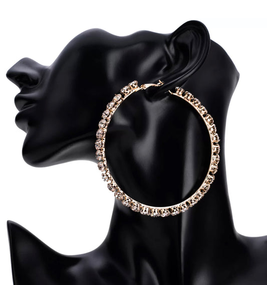 Bling  Hoop Earrings