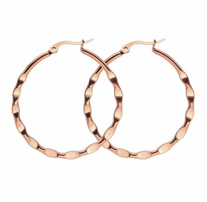 Pinched Hoop Earrings