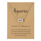 Silver Zodiac Charm Necklace