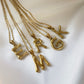 Bamboo Initial Necklace