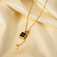 Emerald Box Necklace