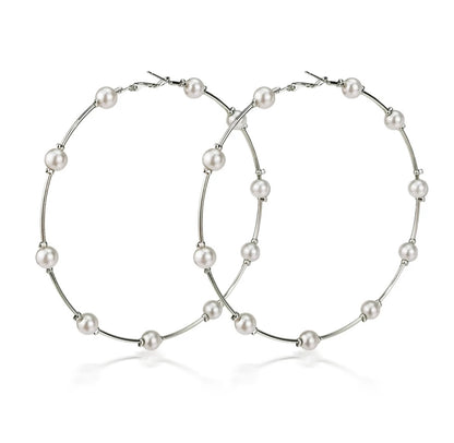 Clutching My Pearls Hoops