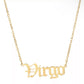 Old English Zodiac Necklace