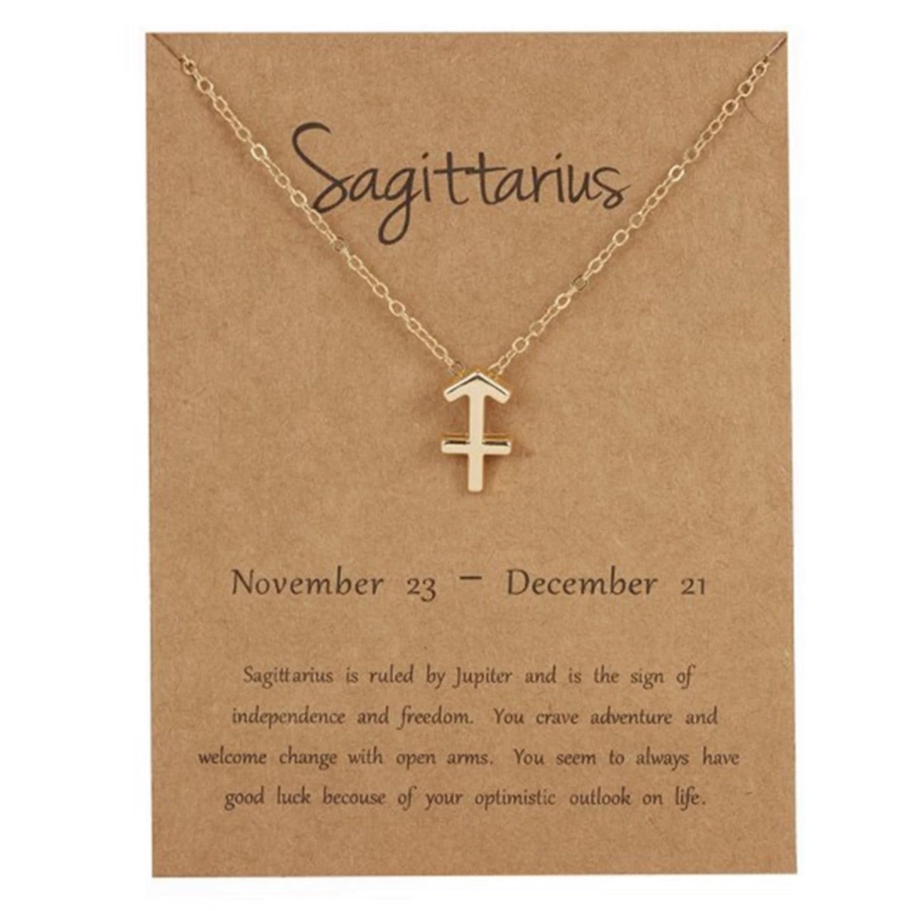 Gold Zodiac Charm Necklace