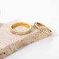 Thin Gold & Clear Eternity Ring