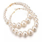 Bold Pearl Hoops