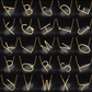 Large Initial Necklace Gold