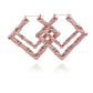 Double Diamond Bamboo Earrings