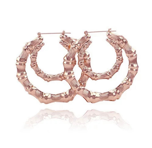 Double Classic Bamboo Earrings