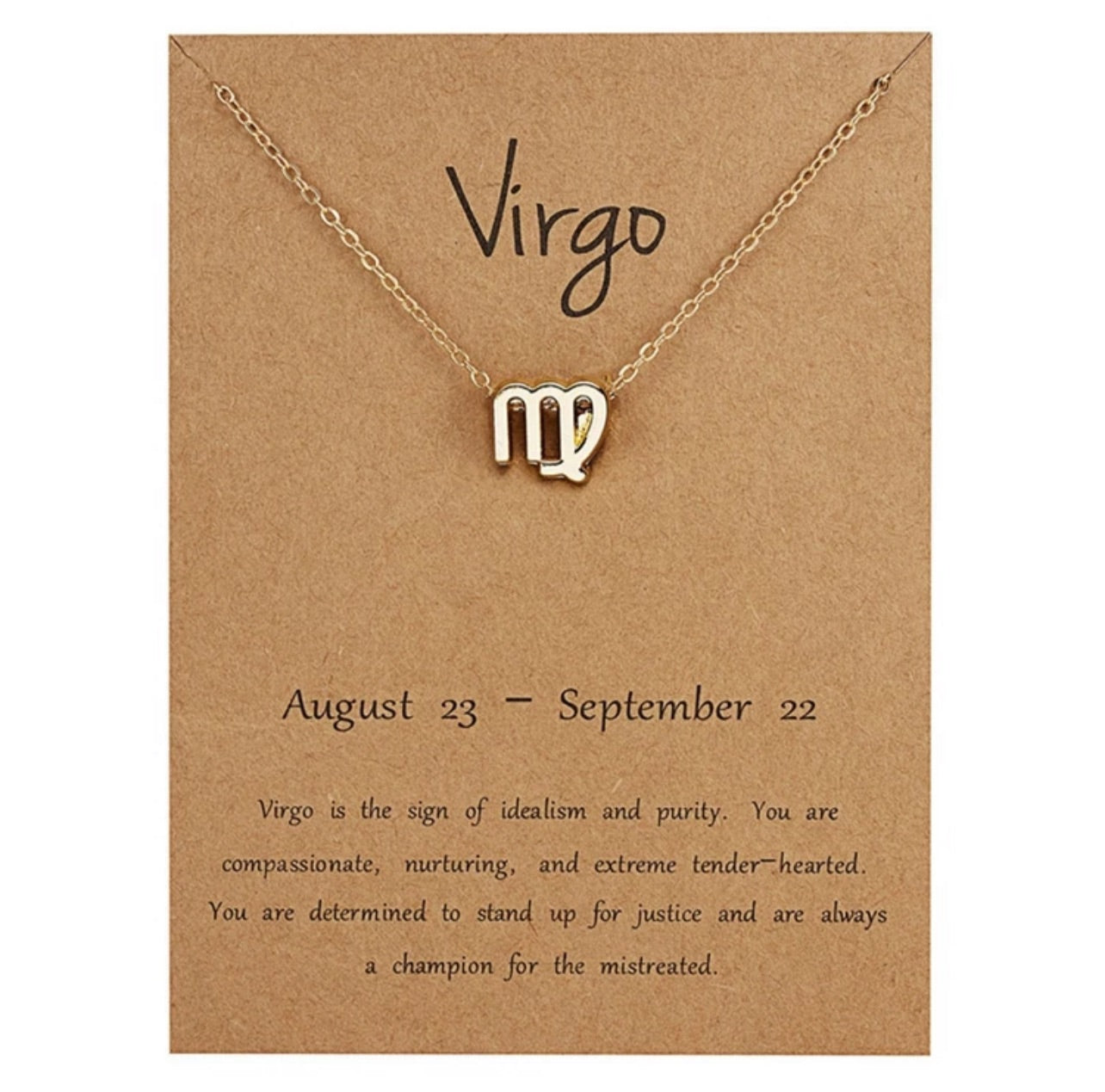 Gold Zodiac Charm Necklace