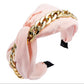 Silky Wrap Headband with Chain